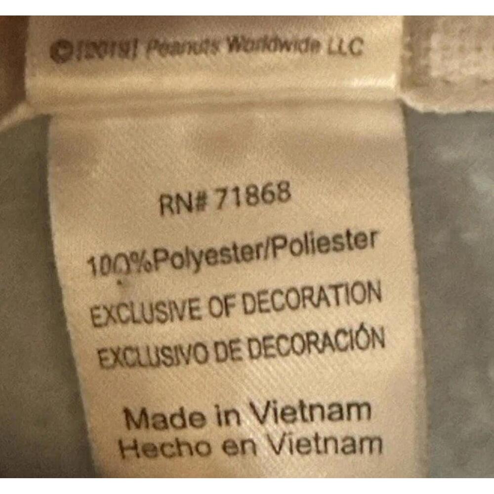 Peanuts Snoopy Cool Joe NYC Crop Tie Dye Fleece Pullover Sz XL Drawstring Waist - Picture 7 of 9